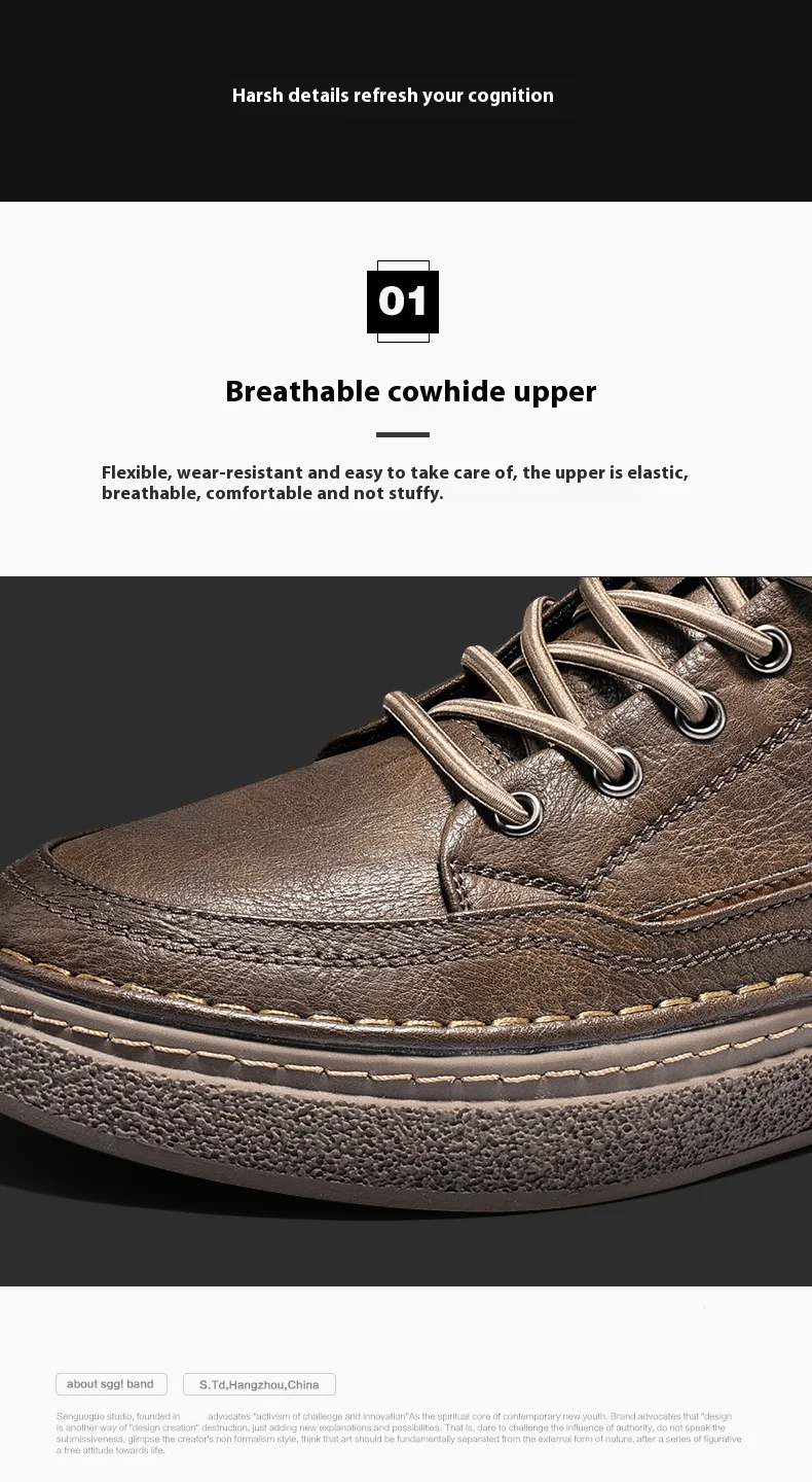 Männer Booster Turnschuhe Chunky Aufzug Schuhe Höhe Erhöhen Einlegesohle 6cm Mann Lift Hohe Leder Frühling Herbst Mode Lift Sport – Detail 9