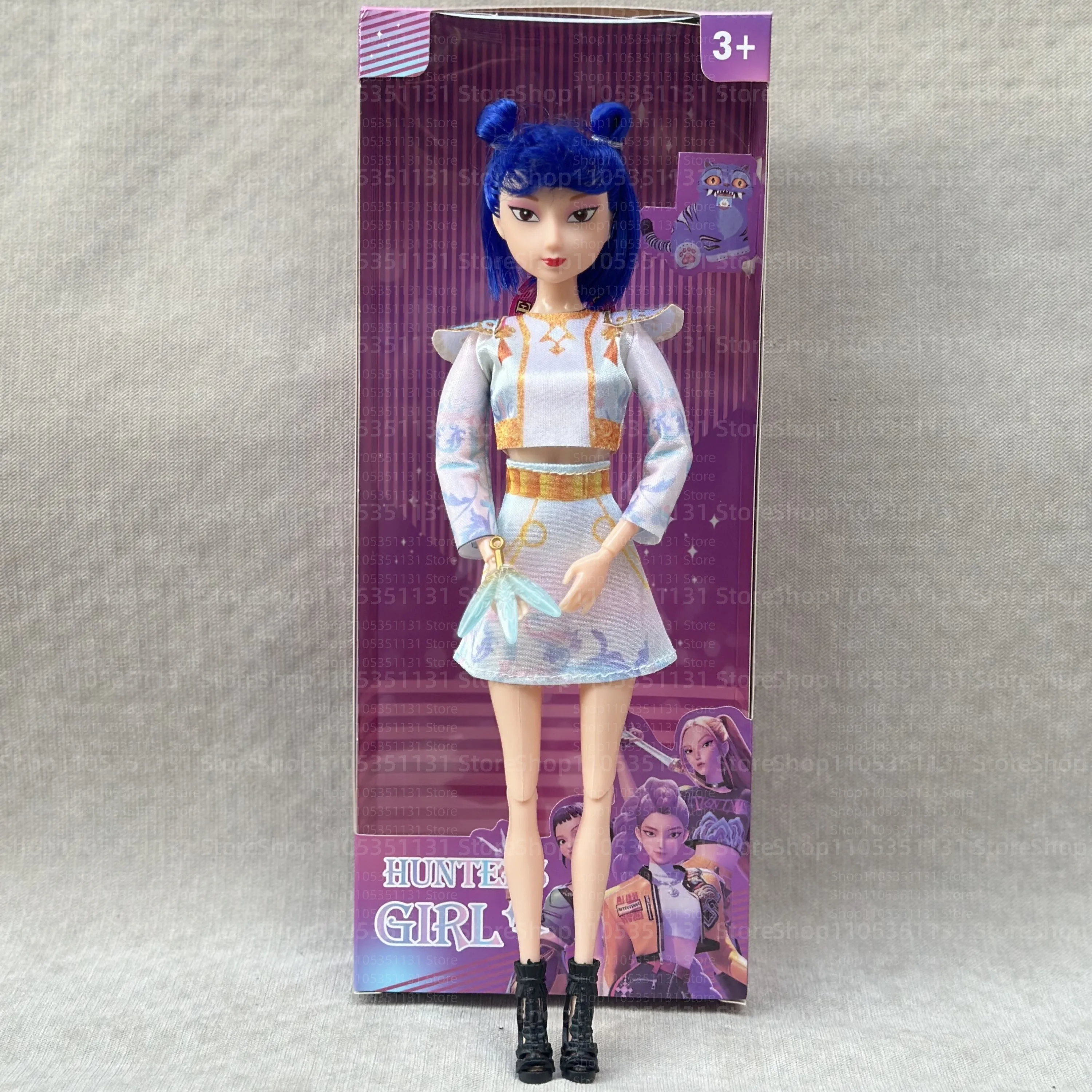 Anime Girl Dolls 11Inch Cute Vinyl Toy Set with Light & Theme Music Movable Joints Collectible Gift For Kids Teens Fans Birthday - 6