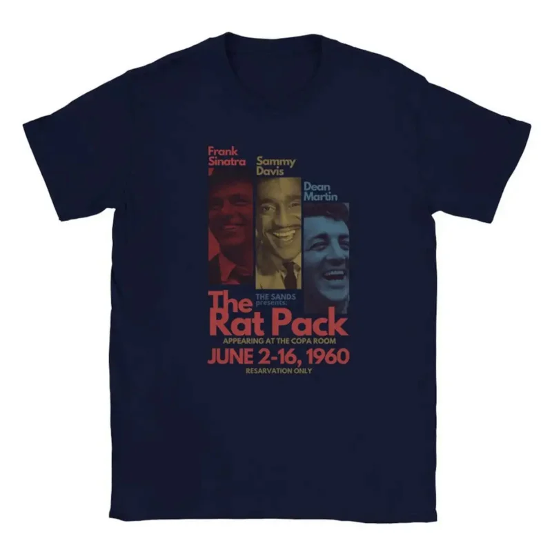 

Rat Pack Shirt Old Cinema Lovers Gift Frank Sinatra Vintage Swing Era Tee Retro Musician T-Shirt