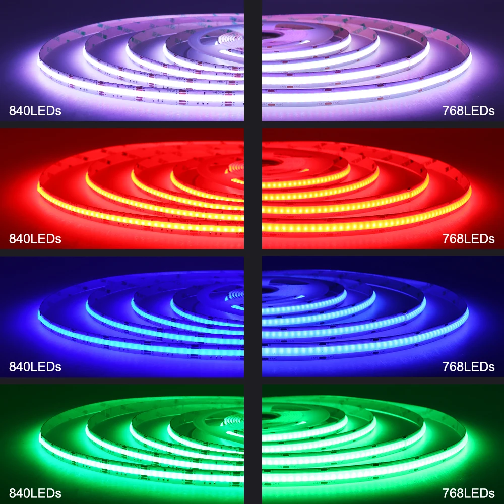 RGBCCT RGBW RGB CCT COB LED Ʈ Ʈ, DC 12V 24V е Ʈ FOB LED       