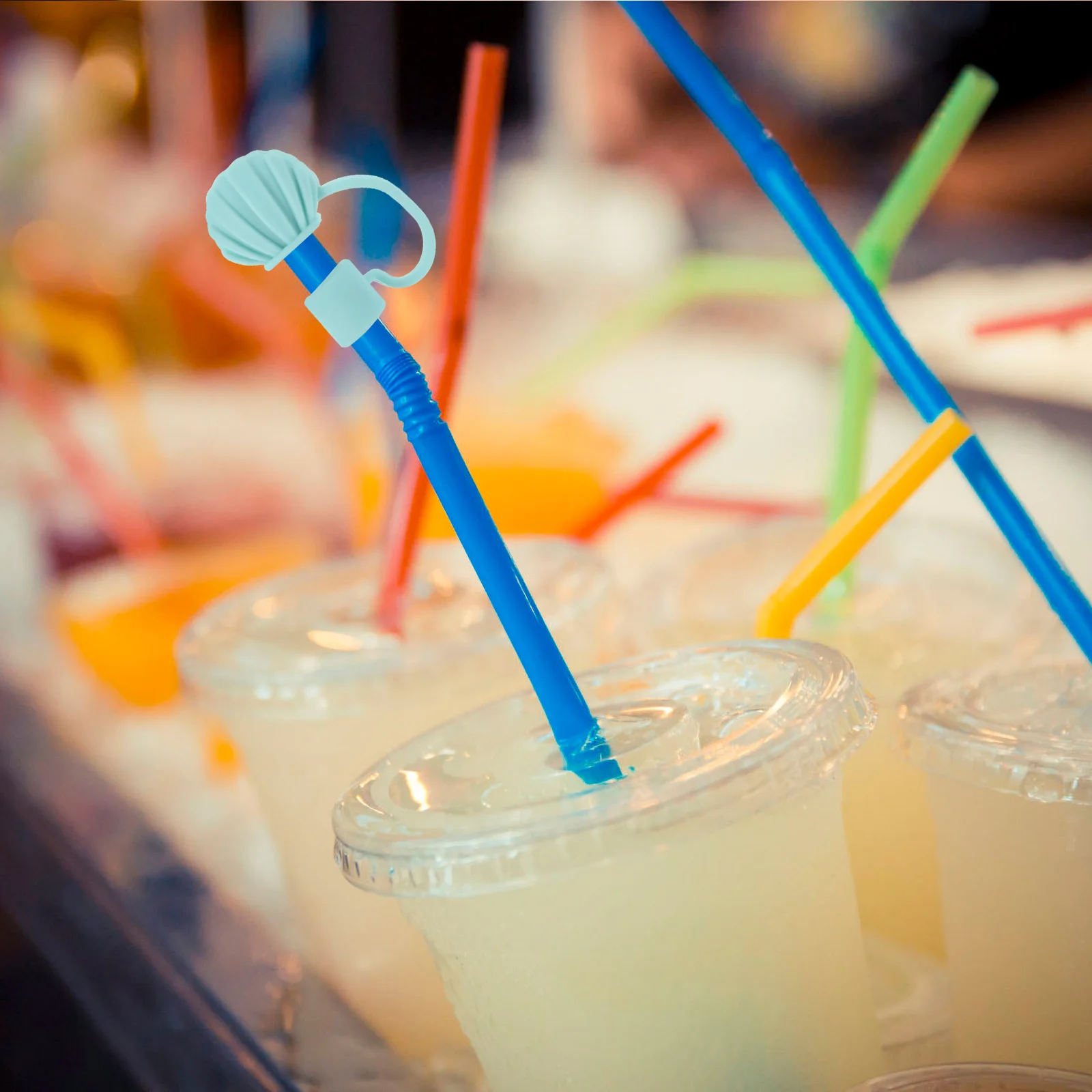 8 Pcs Straw Plug Dust Tumbler Insulated Toppers Lids Cap Wrapped Straws Covers for Tumblers