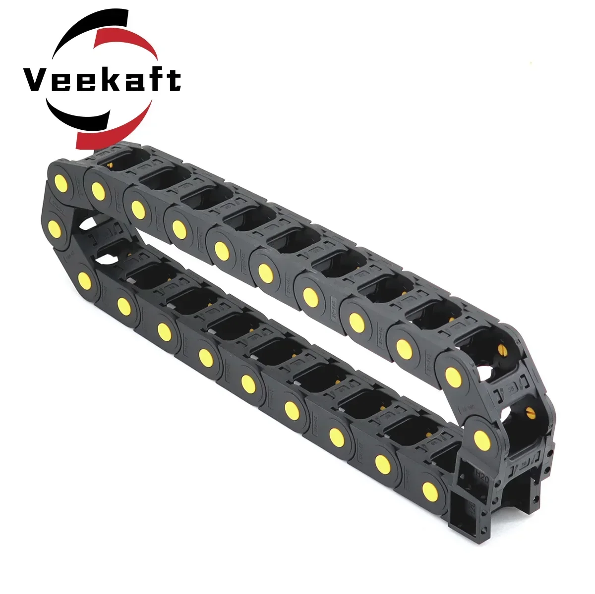 Plastic Transmission Cable Chains Bridge Opened Drag Chain With End Connectors CNC Machine Tools Wire Carrier 20 25,plastic cable chain,cable carrier
