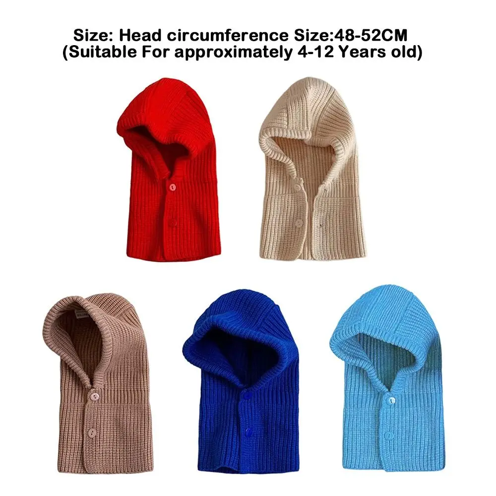 Thick Knitted Unisex Kids Beanie Cap Warm One Piece Hat