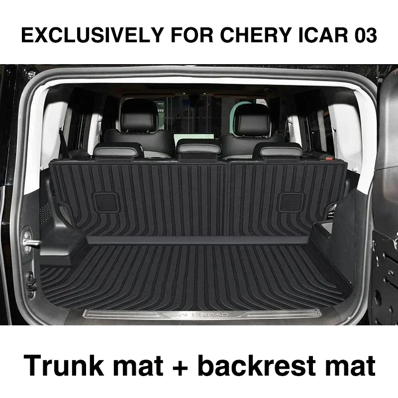 thumbnail image 1 of Alfombrilla de coche para Chery iCar 03 2023 2024 2025, impermeable, universal, de cuero, TPE, para LHD, accesorios para coche, 1 of 5