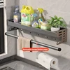 Wall-Mounted Kitchen Spice Storage Rack Condiment Rack Multifunctional Household Utensil Rack Kitchen Hanging Organizers 4