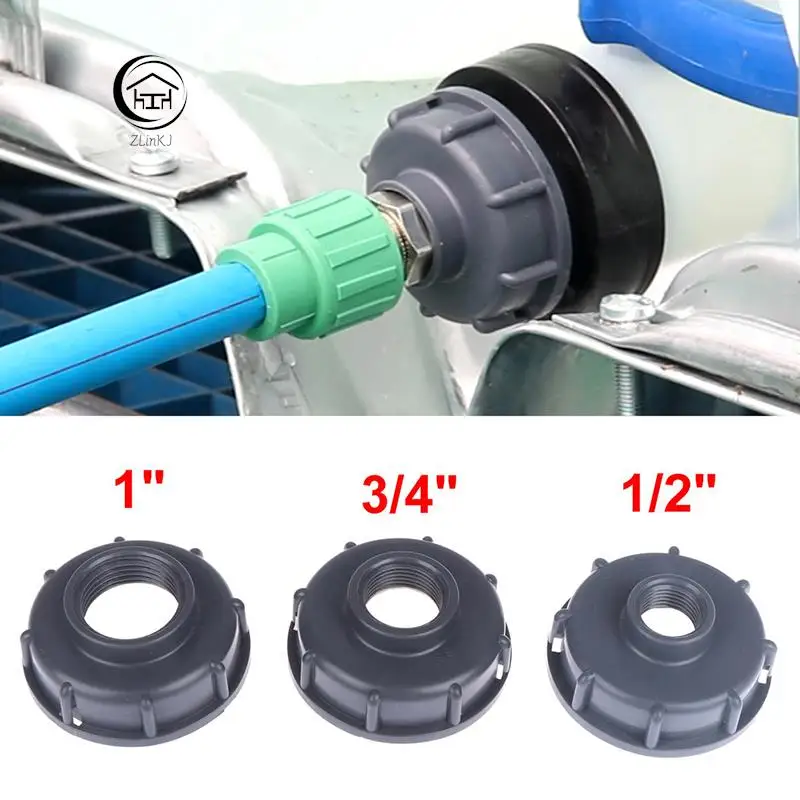 

1PC Durable IBC Tank fittings S60X6 Coarse Threaded Cap 60mm Female thread to 1/2" 3/4" 1" Adaptor Connector Wholesale