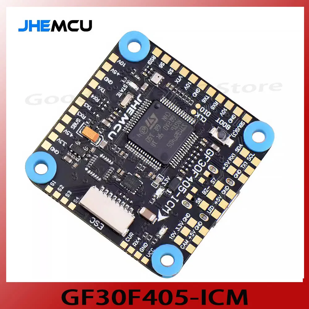 Jhemcu Gf30F405-Icm Baro Osd Balckbox 5V 10V Dual Bec F405 Flight Controller 3-8S 30X30Mm Per Rc Fpv Freestyle Drone Parts