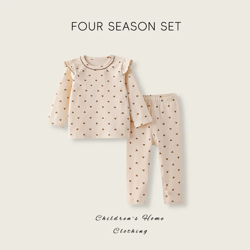 Autumn Kids Cotton Pajamas Set for Girls