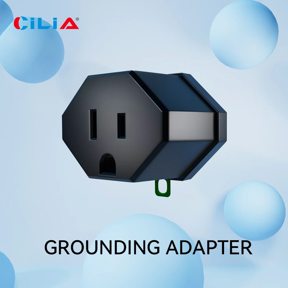 3-Prong to 2-Prong Outlet Adapter 3 Pin to 2 Pin Grounding Converter Socket Wall Outlet Plug 2/4 Pack