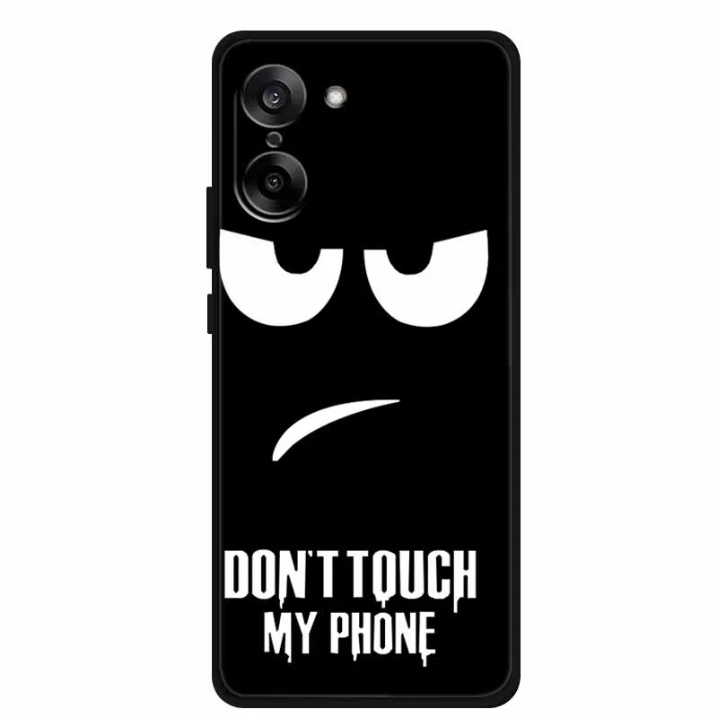 Sleek Black Soft Silicone Shockproof Phone Case