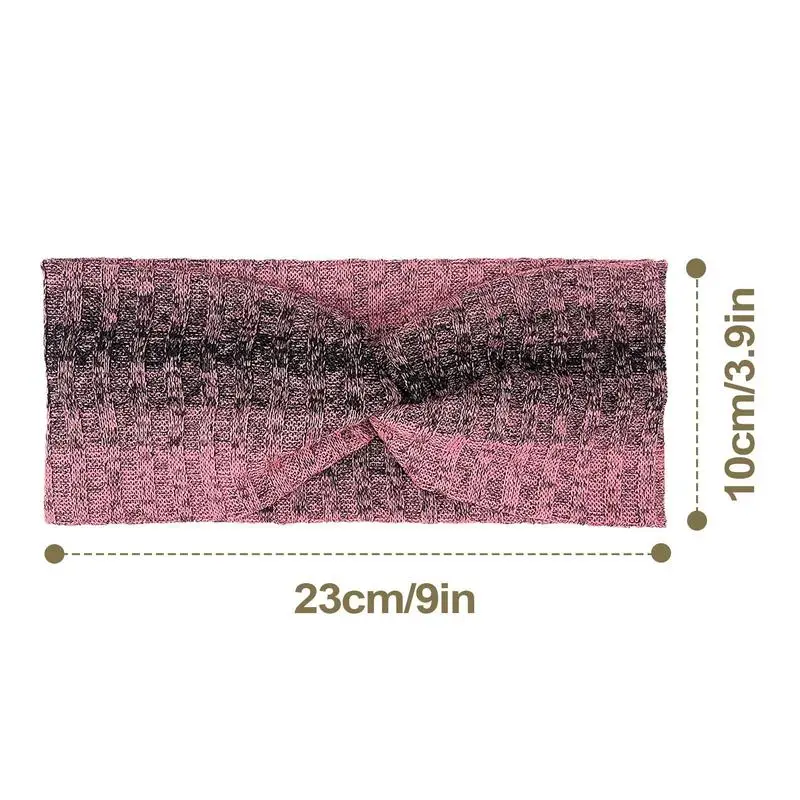 Stretchy Headbands For Women Fashion Hair Bands Wide Twist Knotted Headbands Soft Women Headband Tie Dye Non Slip Hair