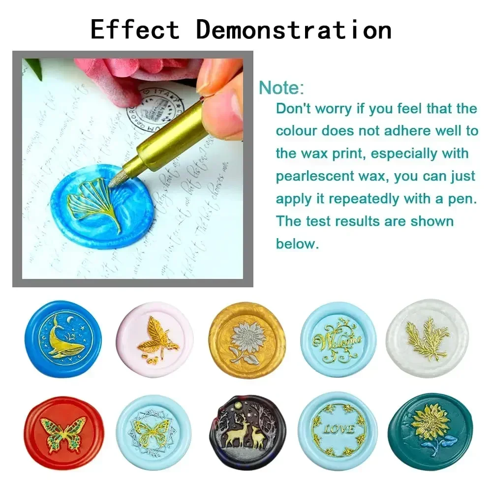 6Pcs Brush Metallic Paint Marker Pens Permanent Art Marker For Manga Crafts Scrapbooking Stationery Supplies
