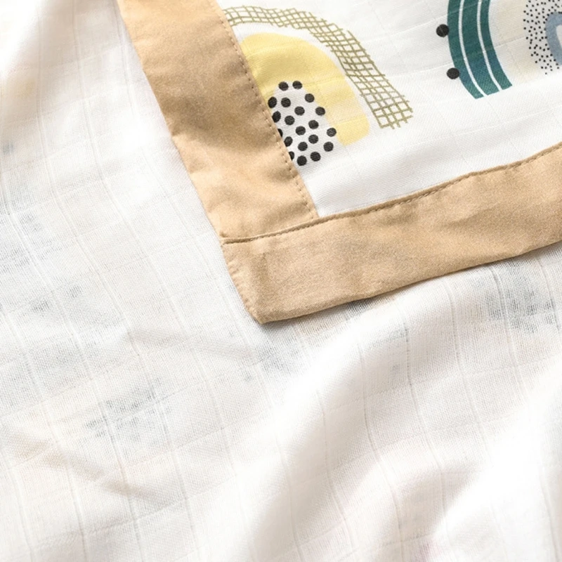 최고 안락한 면 모슬린 Swaddle 담요 연약한 누비이불