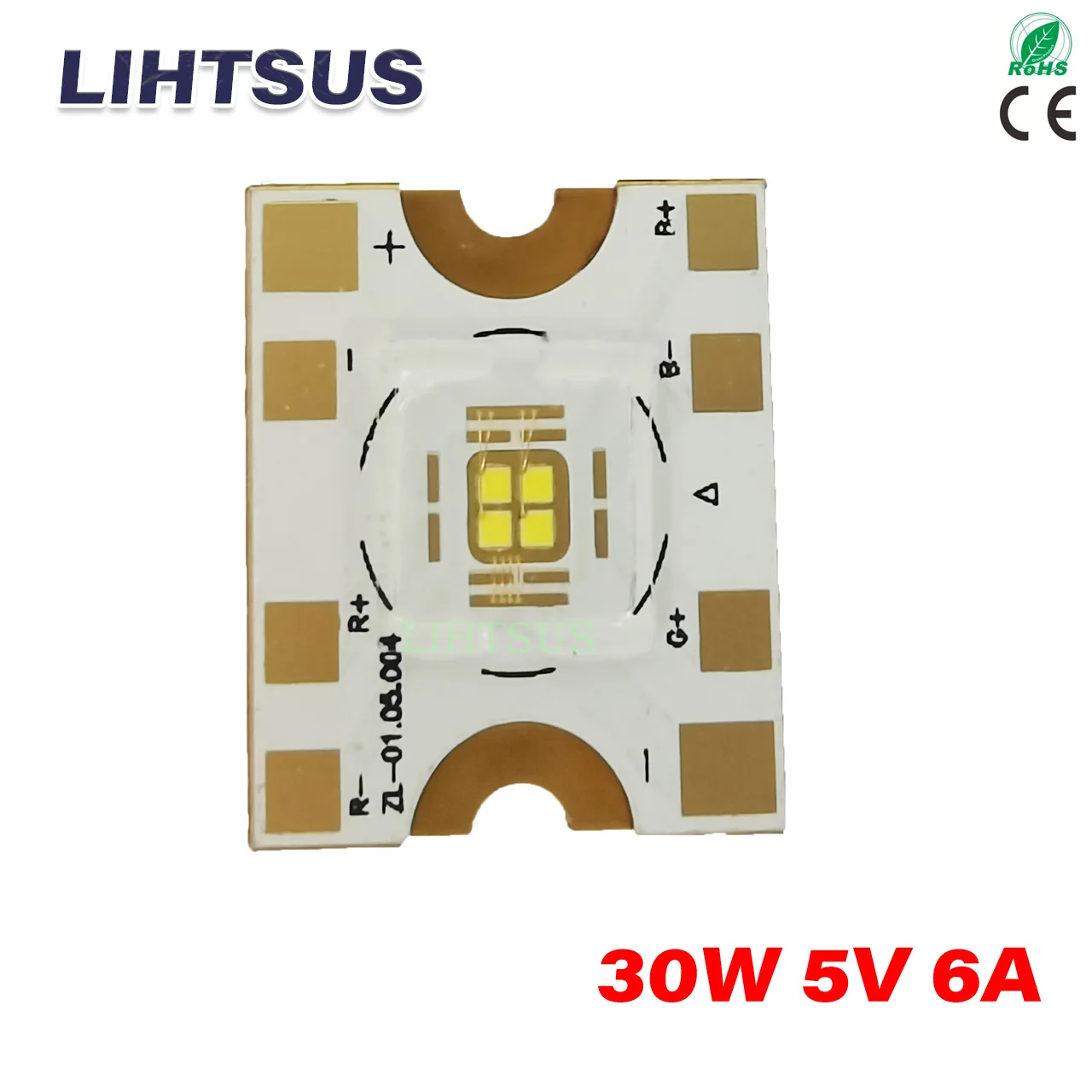 

30W 5V 6A LED Chip for Mini Beam LED Moving Head Lighting Lamp Source Mini DJ LED Spot Light LED Source 30W