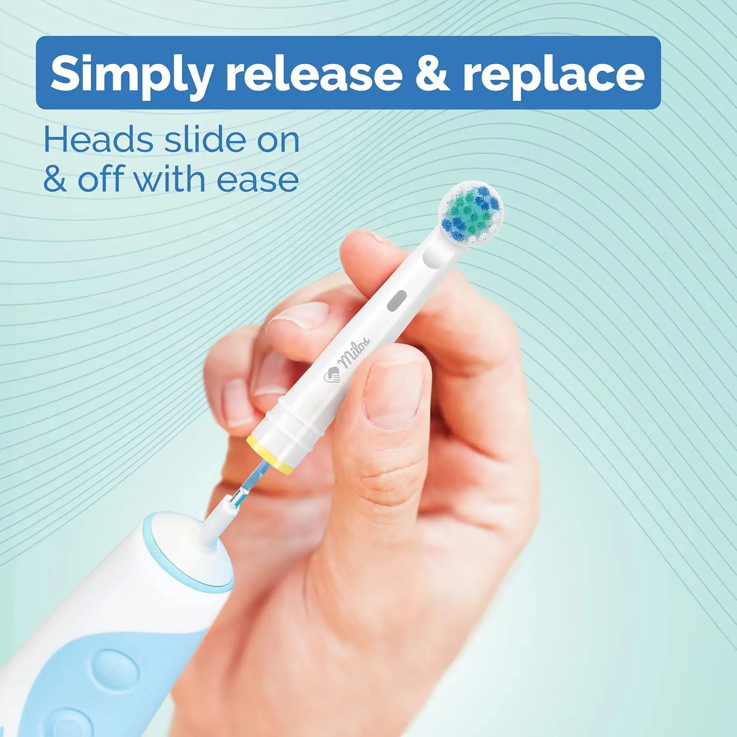 16&times;Replacement Brush Heads for Oral-B Electric Toothbrush Fit Advance Power/Pro Health/Triumph/3D Excel/Vitality Precision Clean replacement brush heads