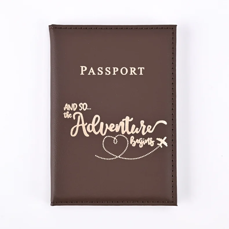 Deluxe 2024 Travel Passport Holder with Stylish Letter Print