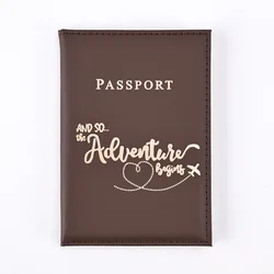 Stylish PU Leather Travel Passport Holder and Card Protector Pouch (Coffe)