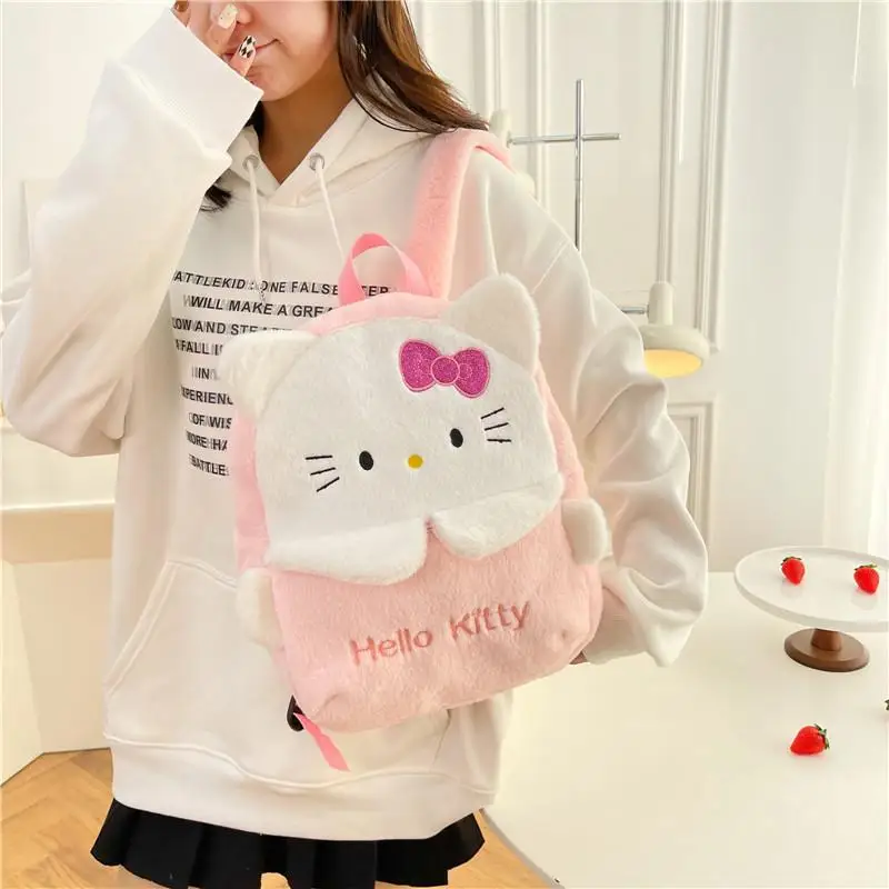 

Sanrio рюкзак Hellokitty рюкзак Kuromi Kawaii аниме студенческий рюкзак My Melody Мультфильм большая емкость сумка подарок на день рождения
