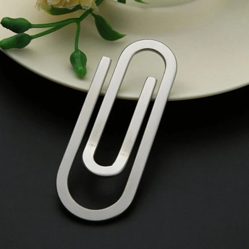 Sleek Stainless Steel Money Clip & Card Holder