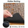 Absorbent Pet Feeding Mat Waterproof Quick Dry Placemat for Dog Cat Food Water Bowls with Non-Slip Rubber Backing 2