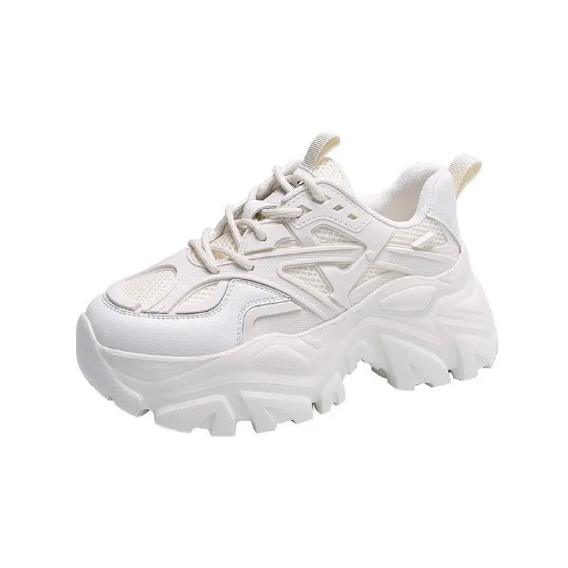 Fried Street Thick-soled Torre Shoes Women's Breathable Mesh Surface Spring Autumn Black All-match Ins Trendy Casual Sneakers 6