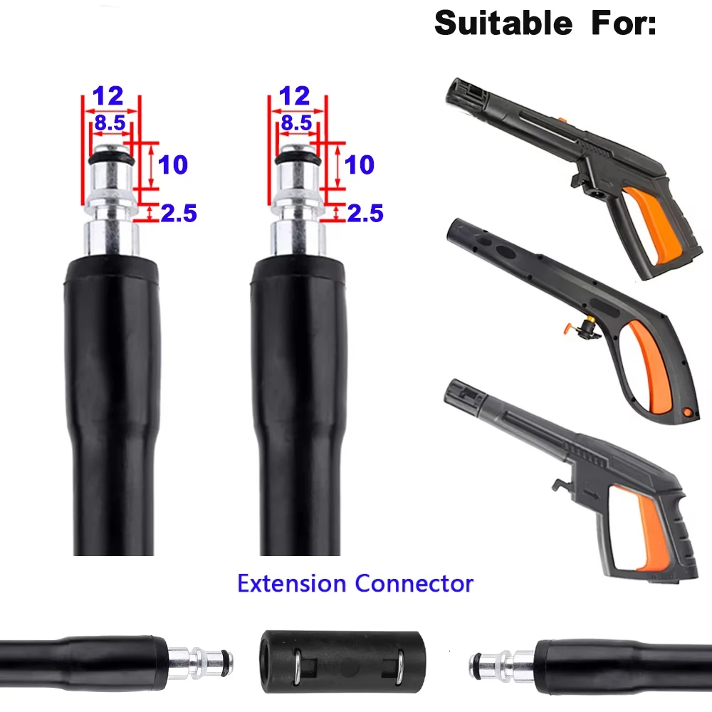 For Patriot Daewoo High Pressure Car Washer Water Cleaning Hose Pipe Cord High Pressure Washer Extension Hose Water Hose gun 2