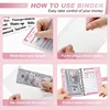 New Budget Plan Notebook A6 Cash Envelope Saving Money 6 Holes Binder for Financial Management A6 Loose-leaf Notebook Binder 5