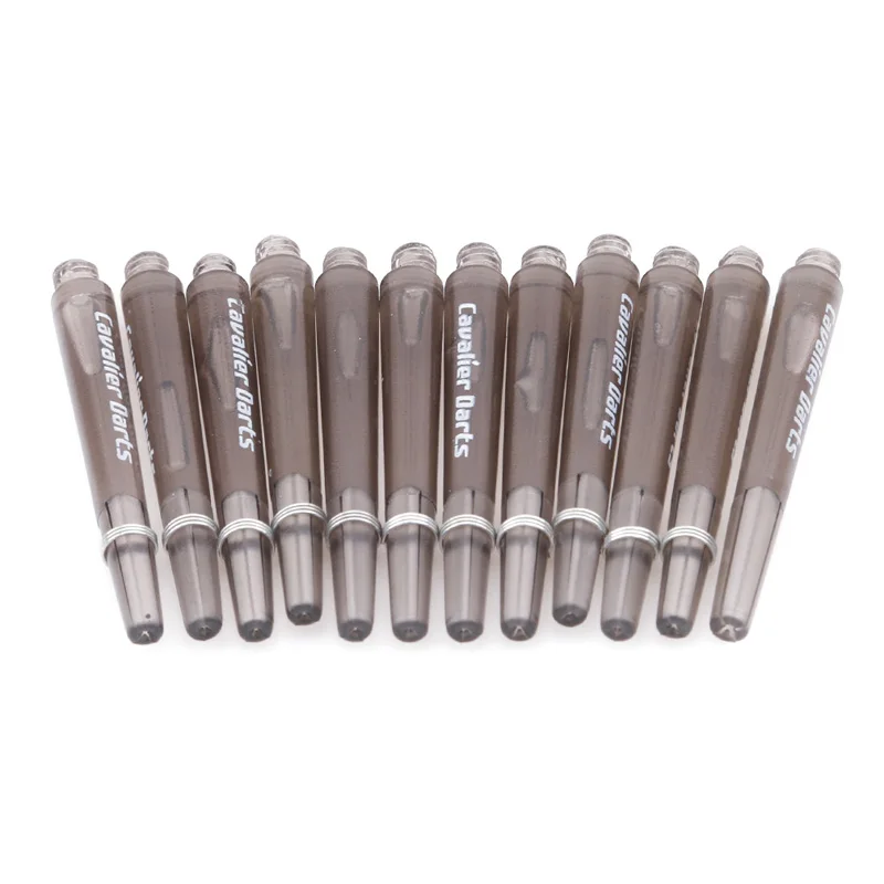 플라스틱 다트 샤프트, 4.5mm 나사 나사, 투명 다트 스템, 강철 및 소프트 다트용 스테인레스 스틸 O 링 포함, 45mm, 35mm, 12 개