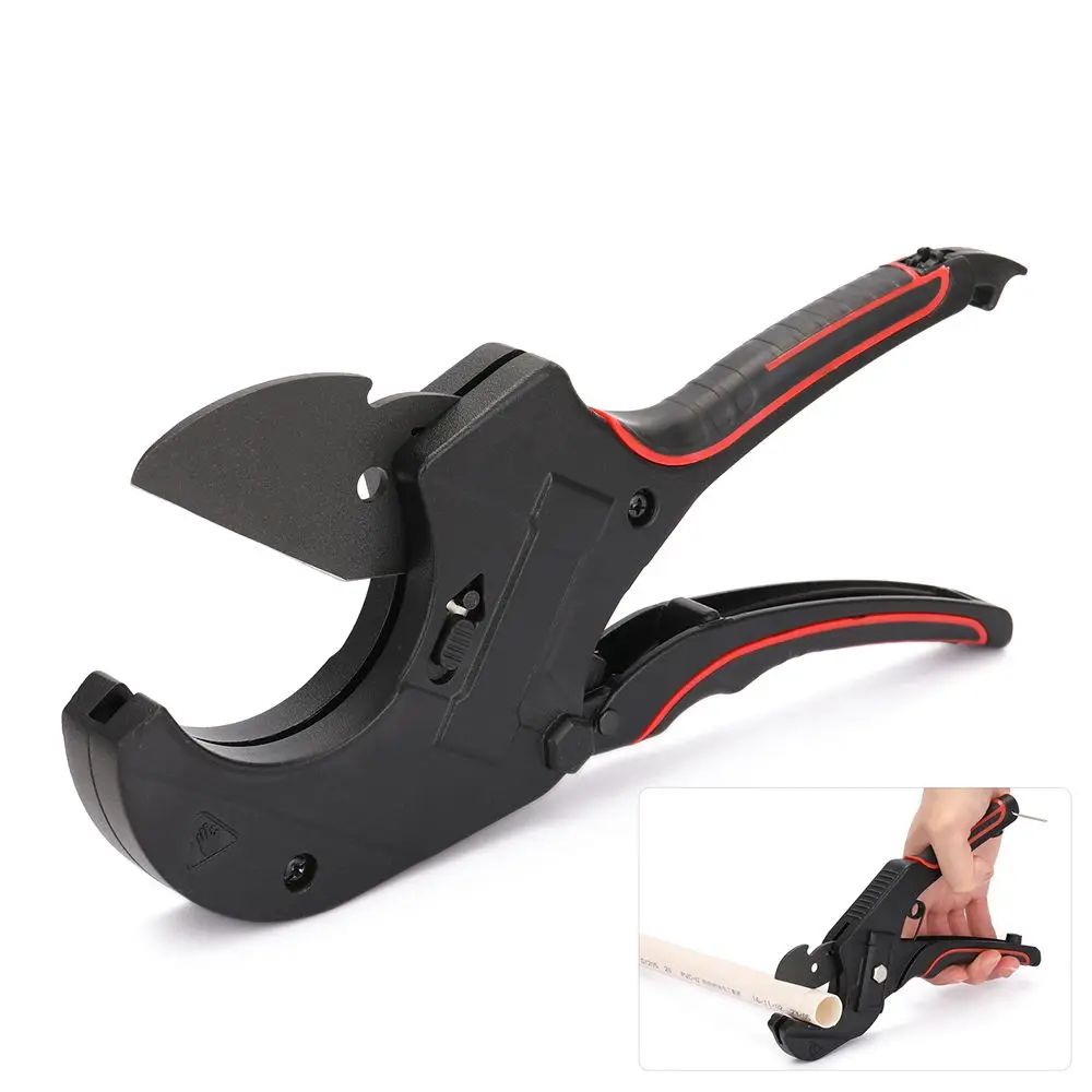 Pipe Cutter 32mm-75mm Aluminum Alloy Body Ratchet Scissors Tube Cutter PVC/PU/PP/PE Hose Cutting Hand Tools 5