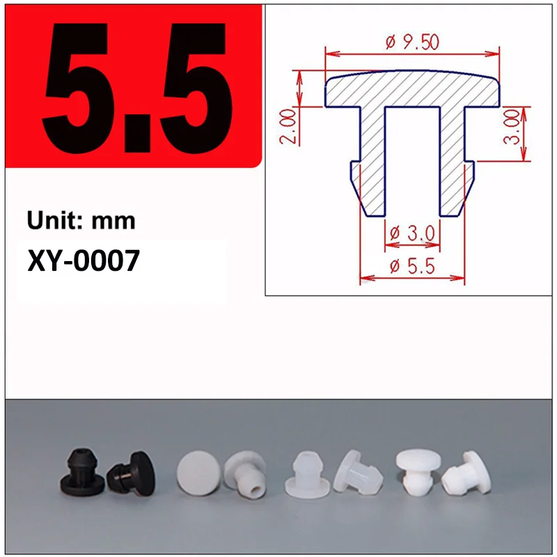 Versatile Silicone Rubber Caps - T-Type Plug Covers & End Stoppers in Multiple Sizes and Colors