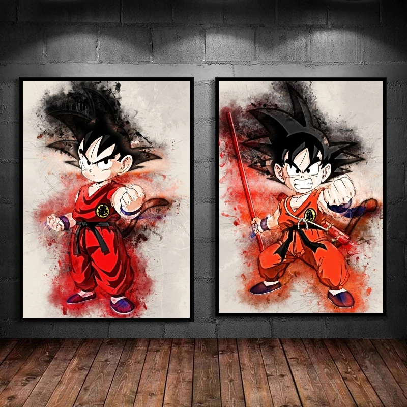 

Dragon Ball Goku Japanese Anime Canvas Paintings Hd Print Art Prints Decorative Children's Bedroom Decor Christmas Gifts Picture