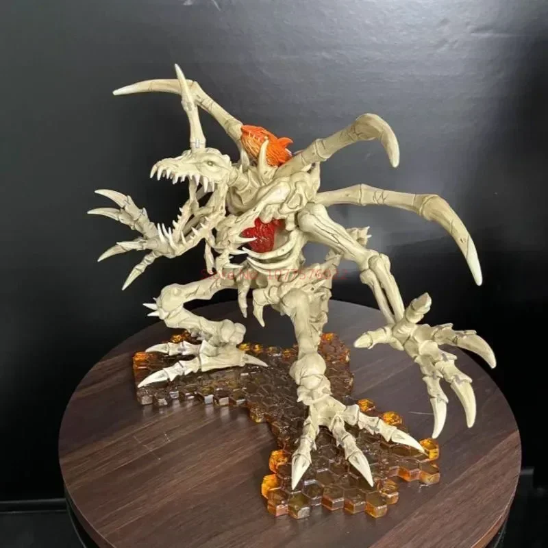 Фото Лидер продаж, аниме-фигурки Digimon Adventure, 30 см, периферийный череп, серая Ограниченная серия, большая статуя, модель, фотоподарок №4