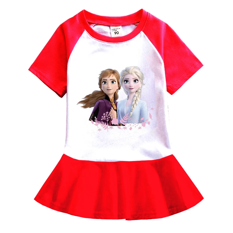 Frozen Baby Girls Clothes Summer Dress Comfortable Newborn Infant Dresses Cotton Elsa Dress Toddler Dress For Girls 1-8Y new model children's dress