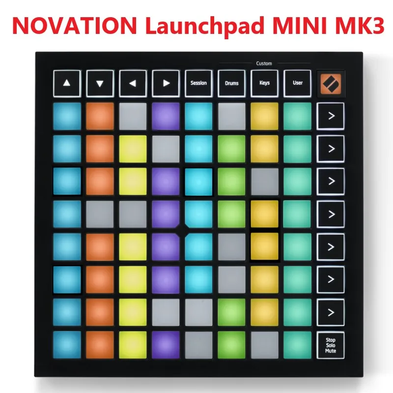 새로운 Novation Launchpad Mini MK3 휴대용 64 RGB 패드 MIDI 그리드 컨트롤러로 Ableton Live를 사용하여 트랙 제작 및 연주 가능