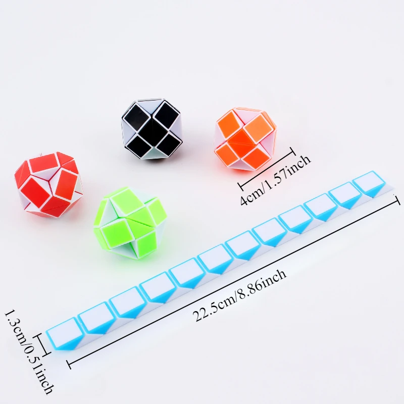 10pcs Variety folding magic cube magic snake ruler children's birthday party educational toys school rewards