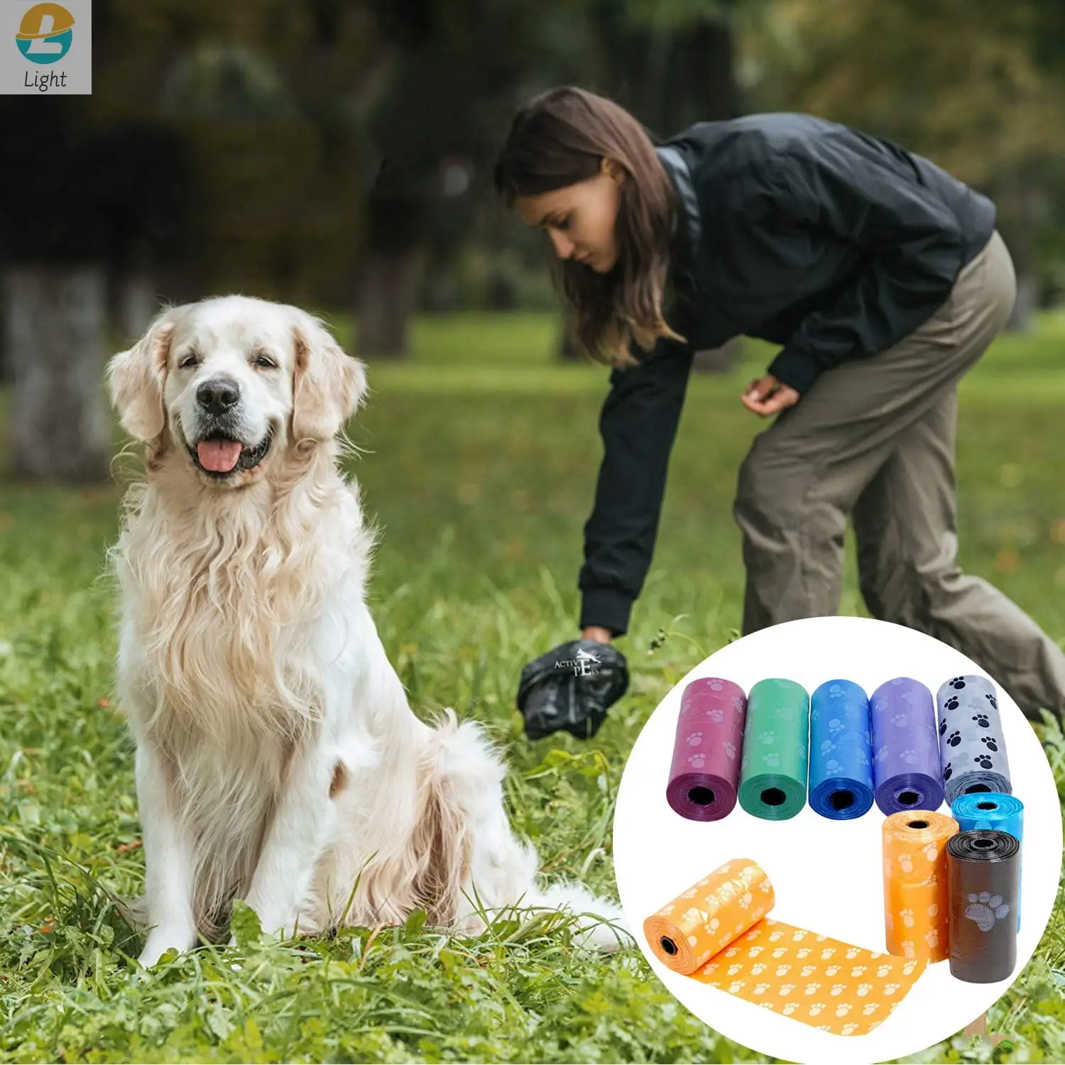 Forniture per animali domestici sacchetti di cacca di cane sacchetti di  rifiuti biodegradabili ricariche zampa Doggy lettiera Poop Bag Dispenser  animali domestici prodotti 75/150Pcs