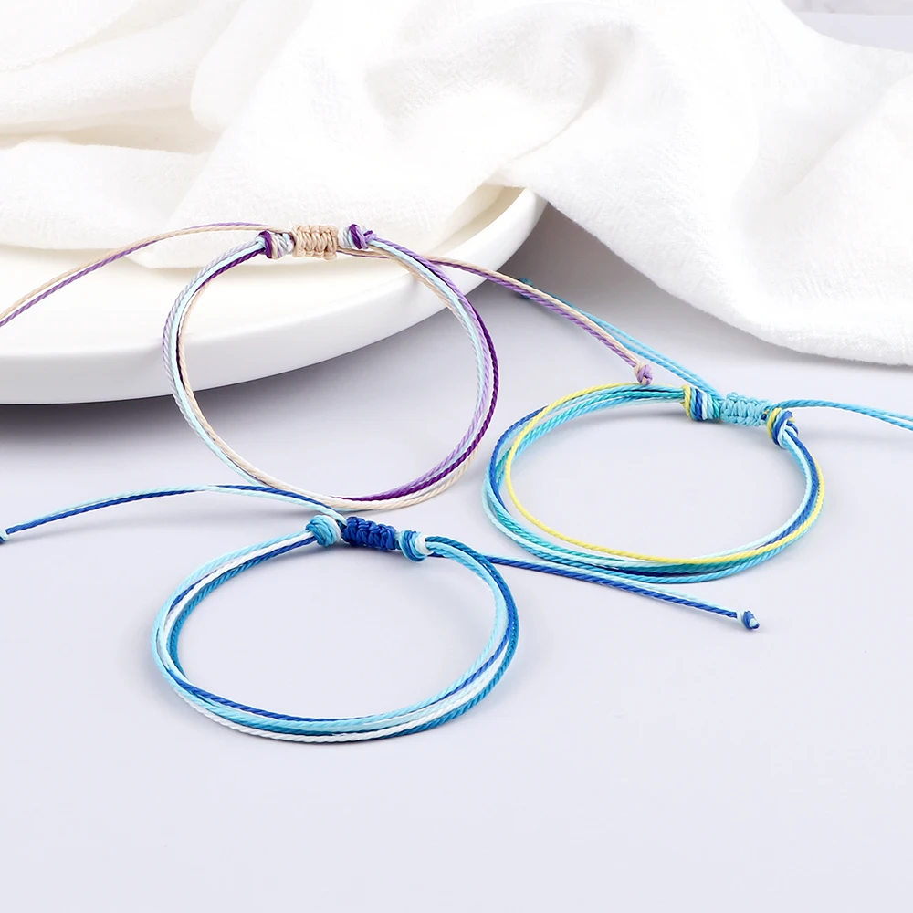 جديد مشمع الموضوع قابل للتعديل حبل مضفر أساور ساحر...