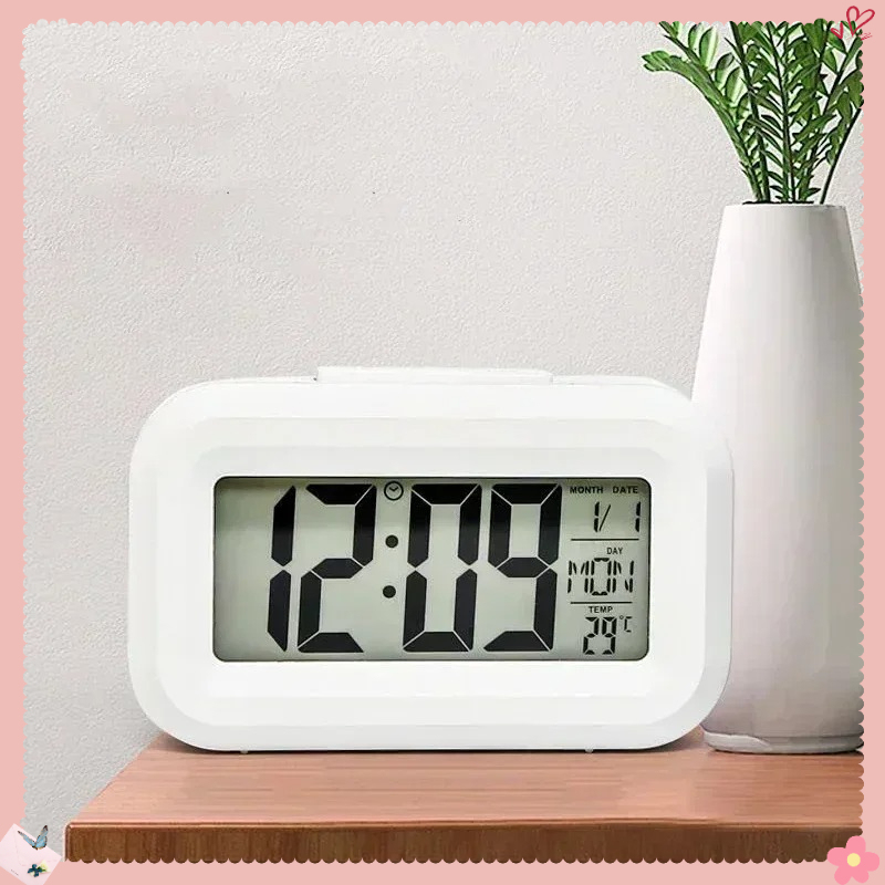 LED Digital Alarm Clock - Multifunction with Backlight Snooze Time Date & Calendar - Ideal Desktop Companion
