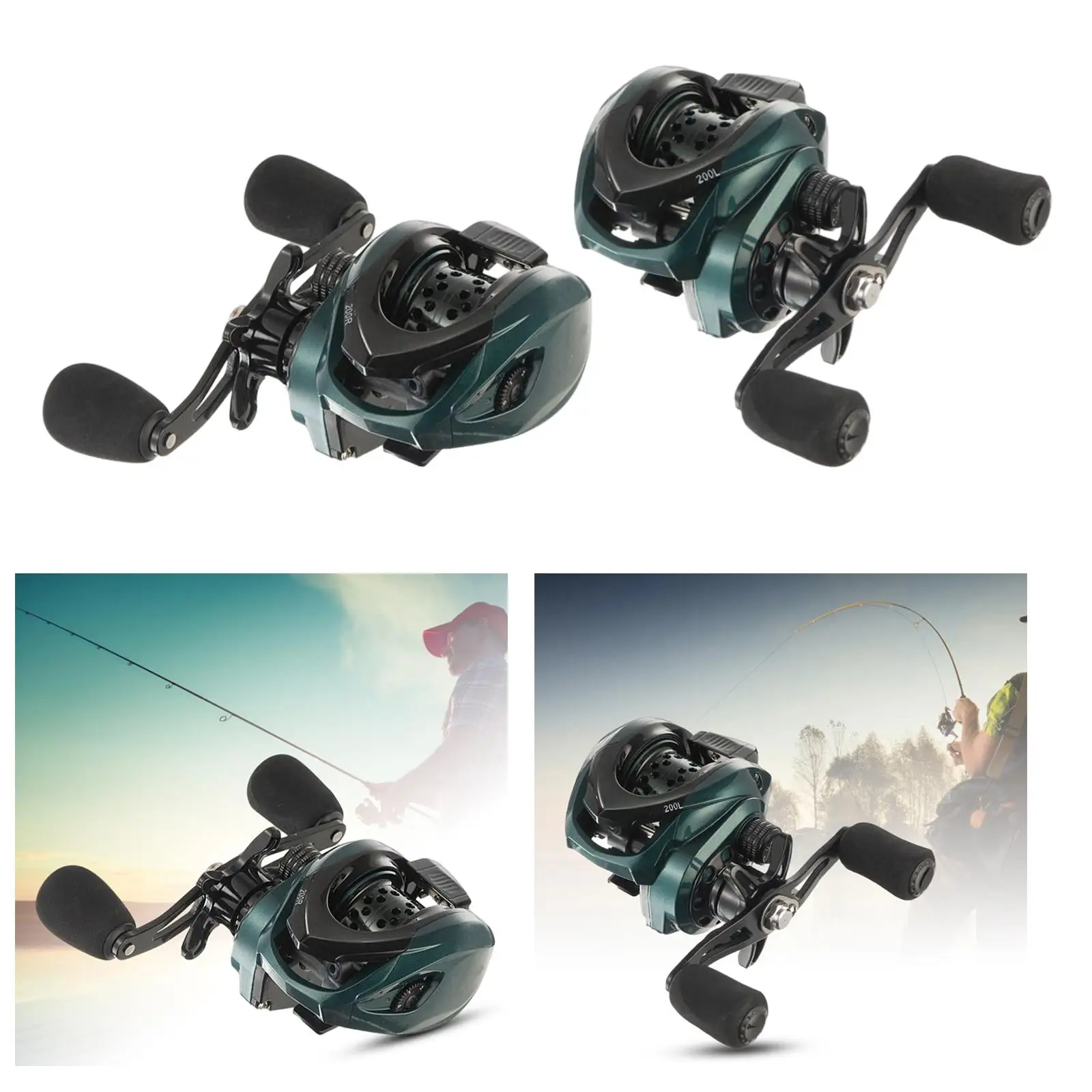 7.2:1 Baitcasting Reel, Baitcaster Fishing Reel, Super Compact 22 LB Drag,  3 + 1 - AliExpress