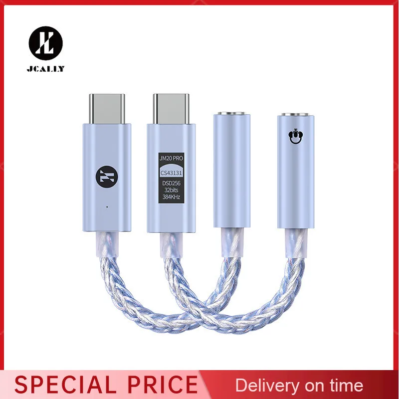 JCALLY JM20 PRO Digital Audio Code Amplifier CS43131 Support 8 Class EQ Adjustmen HIFI DAC JM20Pro audio converter amplifier