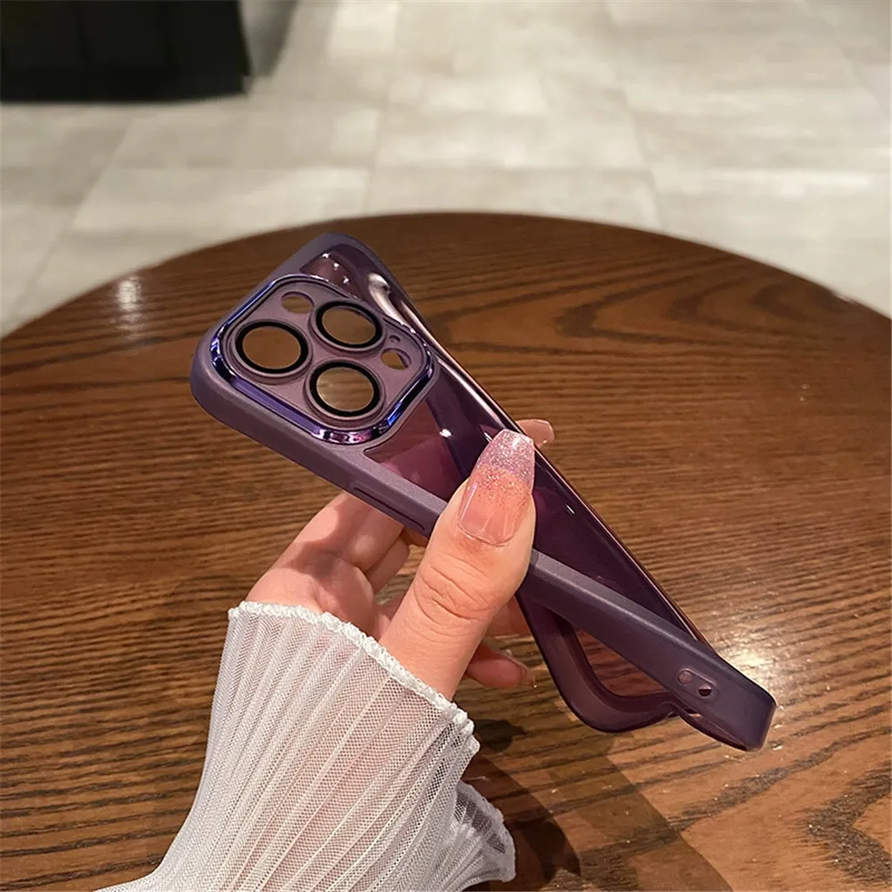 Premium Soft Silicone Transparent Phone Case with Camera Protection