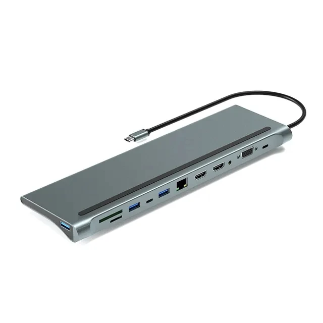 

Hot-selling 12 IN 1 TYPE C to HD USB3.0 PD Charging TF SD Card Multi-function USB Hub