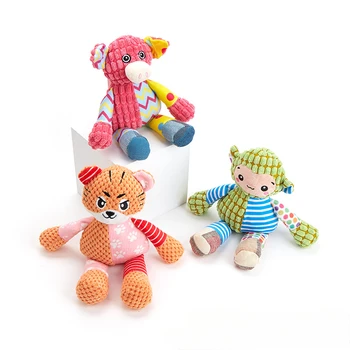 New Pet Toy Dog Plush Toys Interactive Bite Grinding Teeth Clean Teeth Bite Resistant Vocal Animals Pet Supplies 4