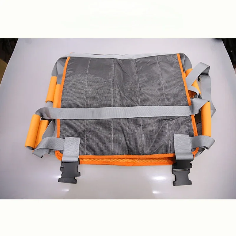 Versatile Orange Transport Belt & Folding Stretcher for Elderly and Paralytic Patients - Safe Stair Transfer Chair with Backstraps 8