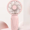 Neutral Solid Color Minimalist Style Fan-shaped Portable Mini Handheld Fan Adopts A Unique Mechanical Design with 7 Cooling Fans 1