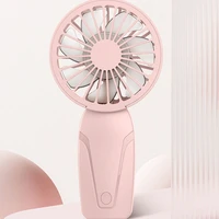 Neutral Solid Color Minimalist Style Fan-shaped Portable Mini Handheld Fan Adopts A Unique Mechanical Design with 7 Cooling Fans 1