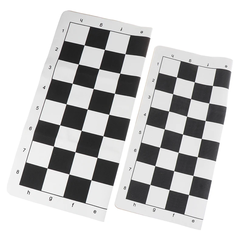 Portable Chess Board 43CM 51CM PU Leather Soft Tournament Chess Board For Children's Educational Games foldable chess board,folding chess board,chess pieces and board,board game,table games
