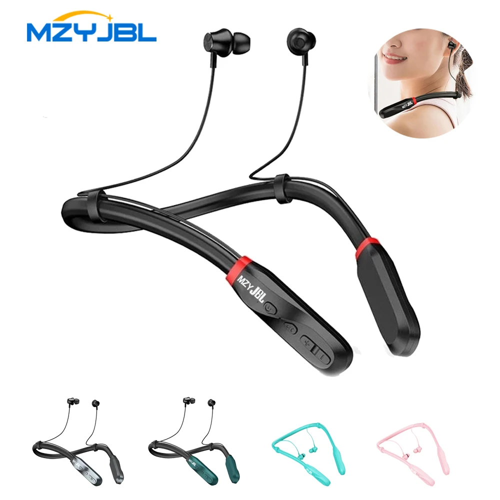 

mzyJBL I35 Earphone 200 Hour Play Wireless Bluetooth5.1 Headphone Neckband Stereo Earbuds Sport Waterproof Headset Bulit-in Mic