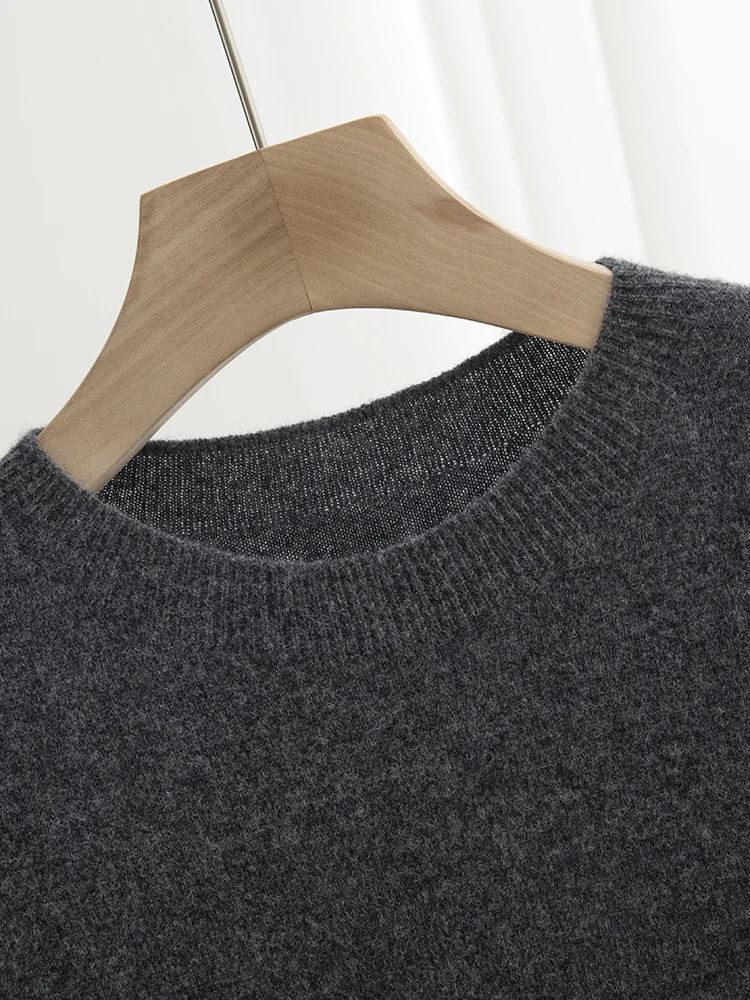 Men Classical T-shirt 100% Merino Wool Sweater O-neck Short Sleeve Pullover Smart Casual Basic Clothing Cashmere Knitwear Tops