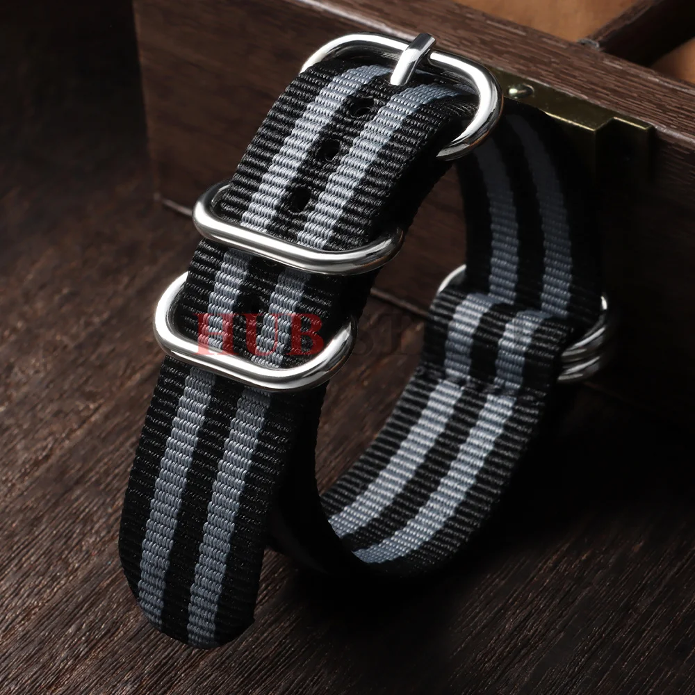 Universal Nylon Canvas Watch Strap - Weave Design Wristband